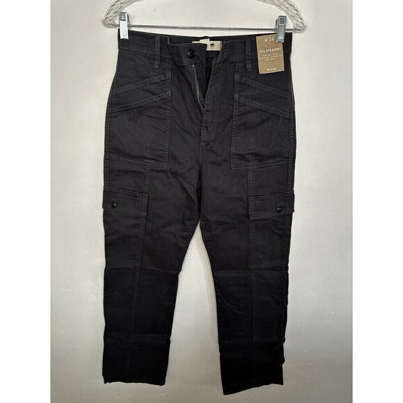 Madewell Garment-Dyed Low-Slung Straight Cargo Pants Size 26 NWT - Picture 4 of 10